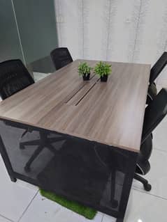 Office workstation table for 4 person