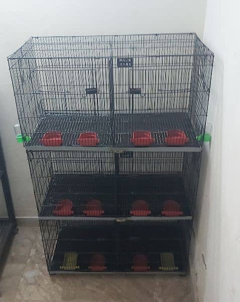 Malik birds cage 6 portion folding cage New condition 6