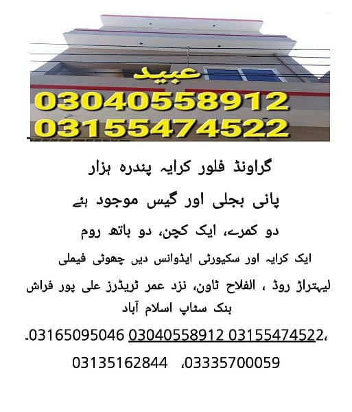 2 Marlas Ground Floor Available for Rent Alipur Frash Islamabad 2