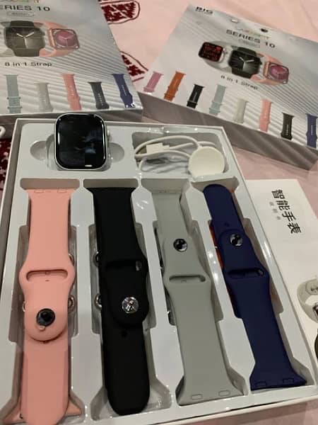 Series 10 smart watch with 8 straps 3