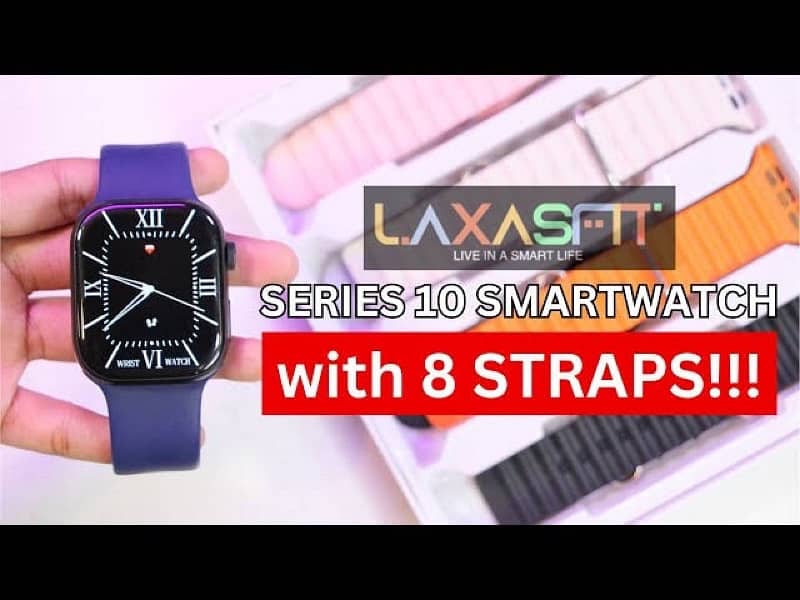 Series 10 smart watch with 8 straps 4