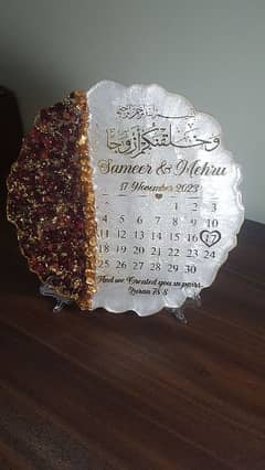 resin wedding frame