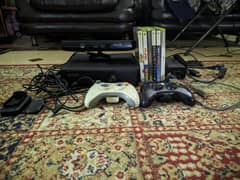 XBOX 360 Jailbroken 250GB HDD + KINECT, accessories and games