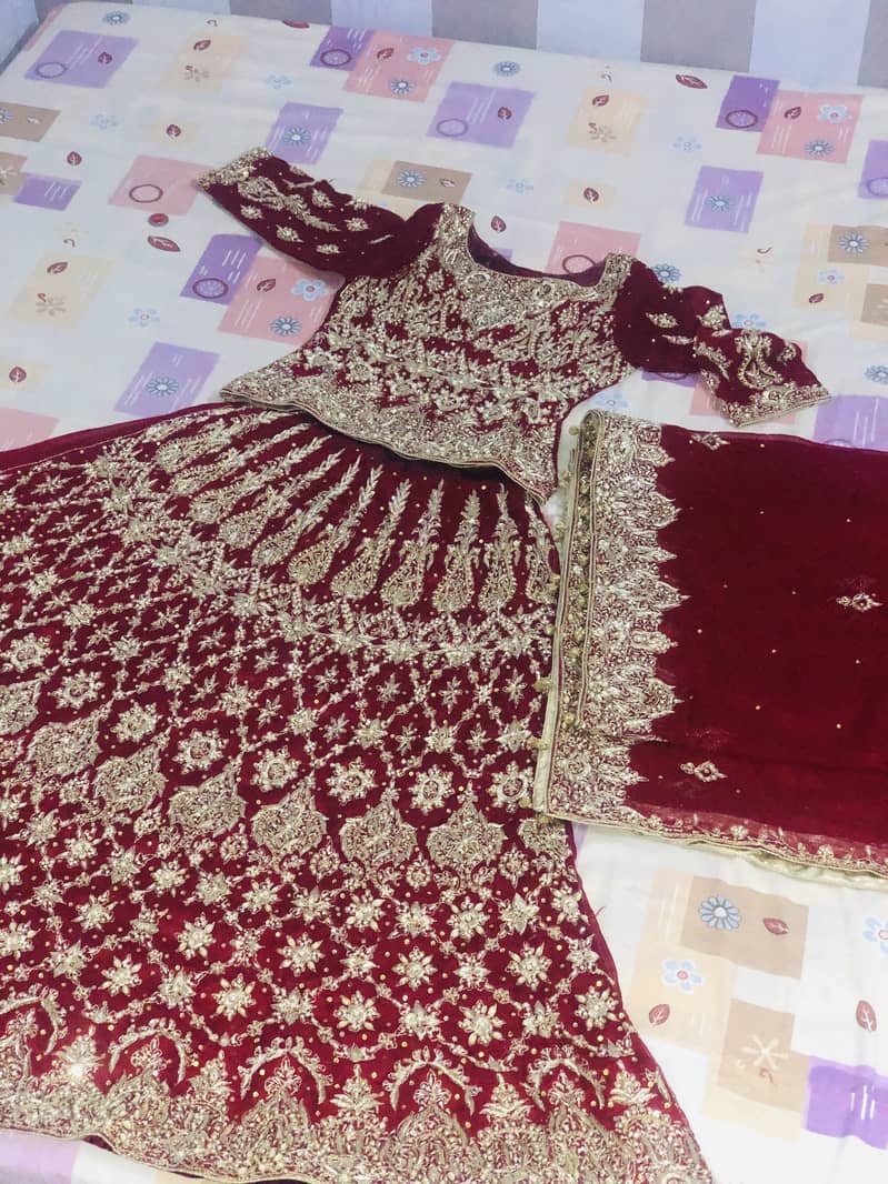 Bridal Lahnga Red Colour 1