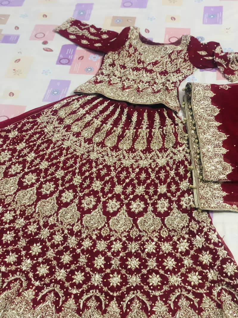 Bridal Lahnga Red Colour 3