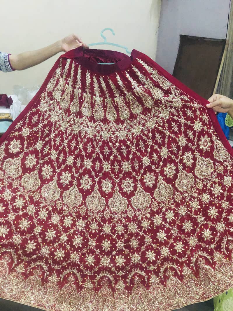 Bridal Lahnga Red Colour 12