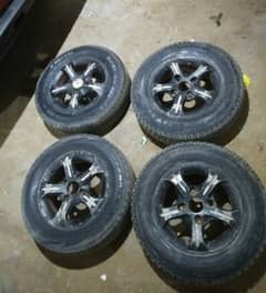 Suzuki Mehran 04 Tyre set AlloyRim 12 inch Size khyber Fx Hiroof Bolan