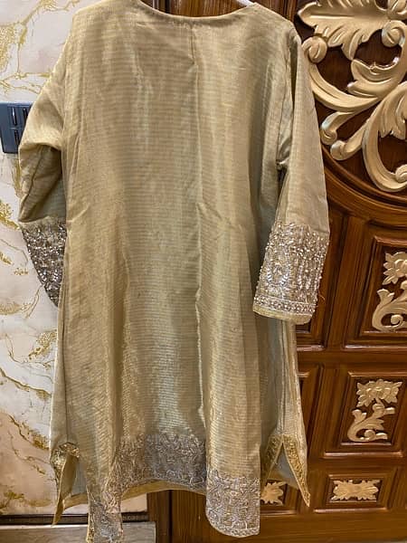 Maryum N Maria Mustard dress with full zari work 1