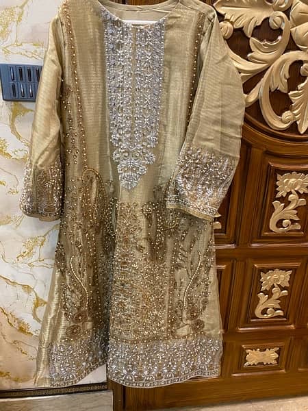 Maryum N Maria Mustard dress with full zari work 5