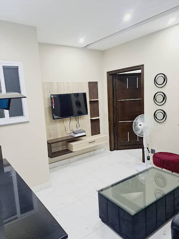 1 Bed Fully Furnished Flat is Available For Rent in Sector E Bahria Town Lahore 1