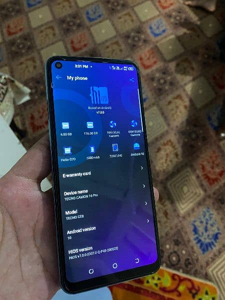 tecno camon 16 pro urgent sale 6