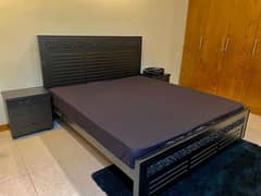 brand new wooden bed