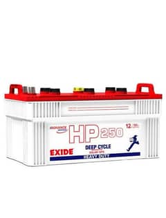 exide hp 250 brand new battery ha 1sy 2month pehly liya urgnt for sale