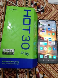 Infinix hot 30 paly 4+4ram 64gb memory ha all ok ha urgent sale 0