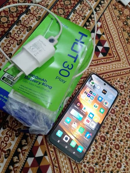 Infinix hot 30 paly 4+4ram 64gb memory ha all ok ha urgent sale 1