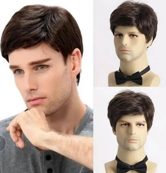 natural male hair wig 1