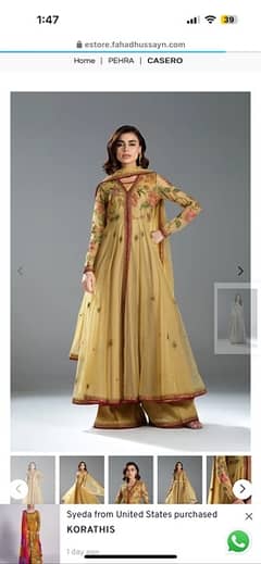 Fahad Hussain dress