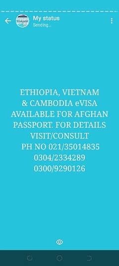 AFGHAN PASSPORT VISA AVAILABLE