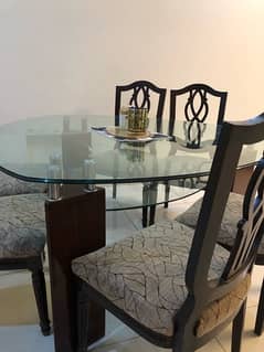 wooden dining table