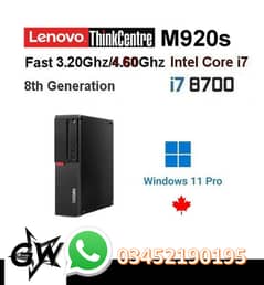 Lenovo ThinkCentre M920s PC Intel Core i7 i5 8th Gen Amazing Deals