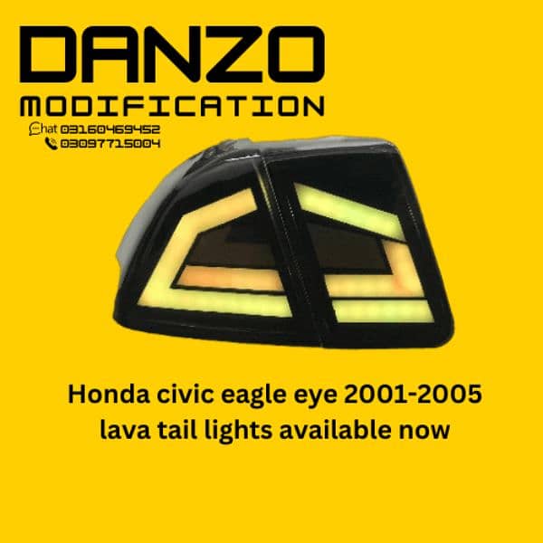 Honda civic eagle eye 2001-2004lava tail lights available now 2