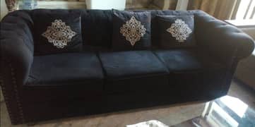 Black sofa set