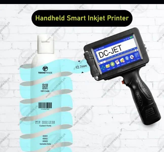 industrial TIJ inkjet handheld printer expiry date batch code printing 1