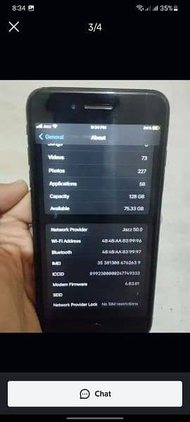 iPhone 7 plus 128 GB PTA approved my WhatsApp 0313=49=25=408 1