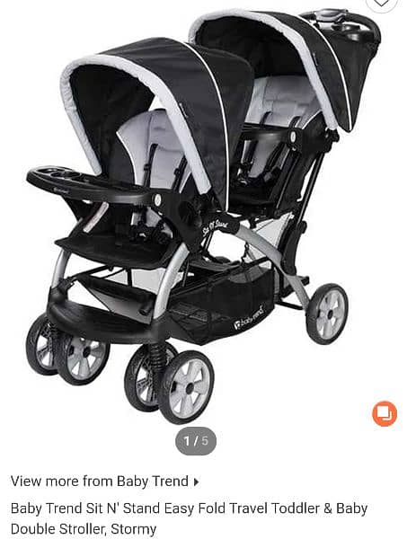 baby trend sit N stand stroller  twin stroller / pram 2