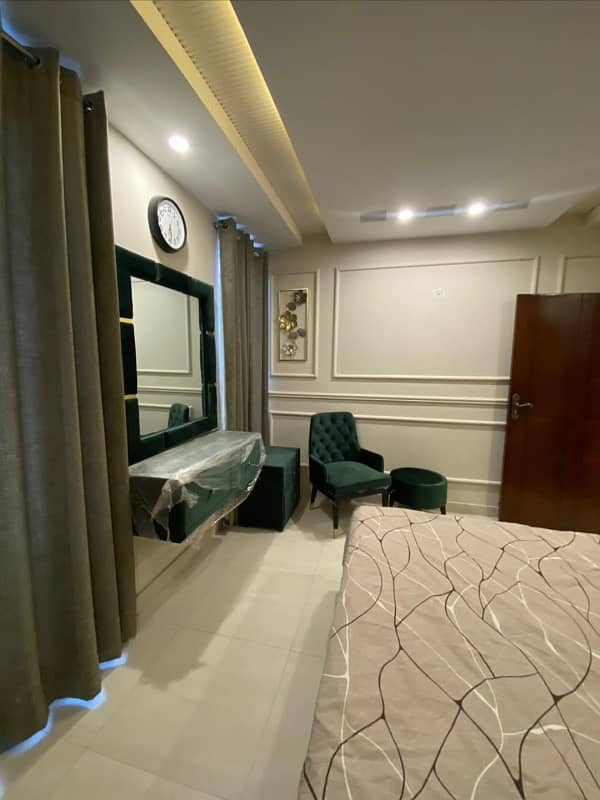 1 Bedroom VIP Full furnish flat per day available in Bahria town Lahore 16