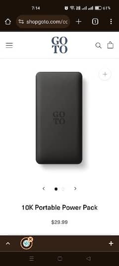 Power Bank 10000Mah 37 Wh USA Brand