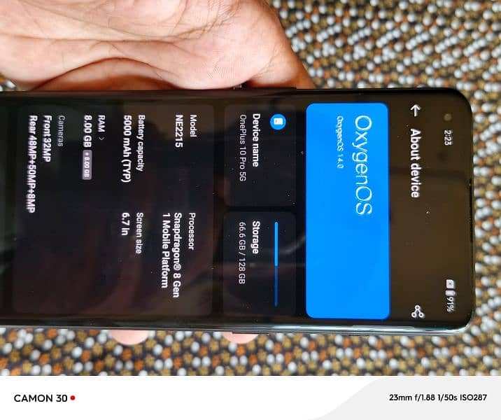 OnePlus 10 pro 8 128 non Pta lush condition 9