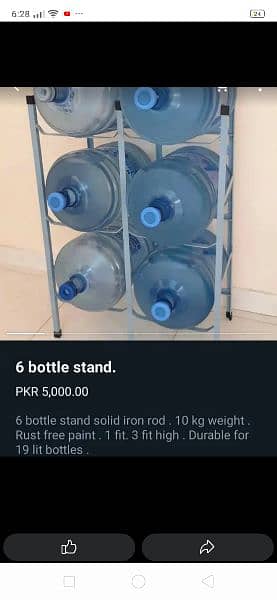 Iron stand six portion for 19 litre water gallon 3