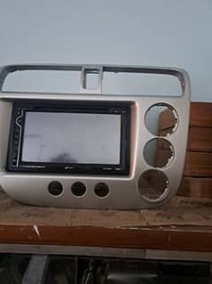 Honda civic 2002,03,04,2005 lcd panel with dashboard jali