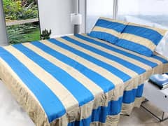 3 PCs cotton patchwork double bedsheets