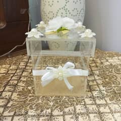 acrylic boxes and basket in different sizes and prices