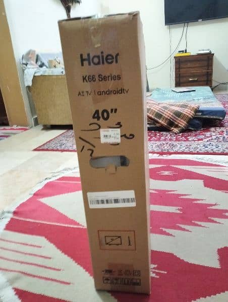 40 inch haier k66 series android tv. brand  new tv never used. 4