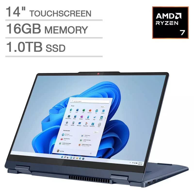 IdeaPad 5 2-in-1 14" AMD Ryzen 7 8845HS 16GB 1TB SSD 0