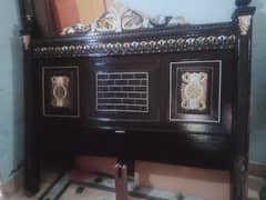 good condition bed with mattress with also Sid tabal