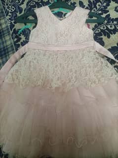 net frock in pink colour for 4-5 year fix price 800 0