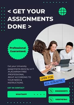 GET YOUR ASSIGNMENTS DONE