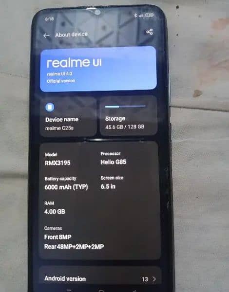 Realme C25s Condition 10/10 2