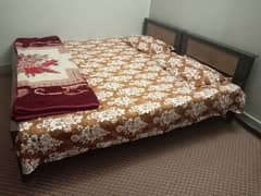 Two single bed with mattress almost new