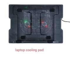 Portable And Powerful Dual Fan Laptop Cooling Pad With Adjustable Stan