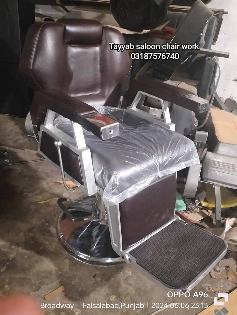 Saloon Chair/Parlour Chair/Facial Bed/Hair Wash Unit/Pedicure/salon 8