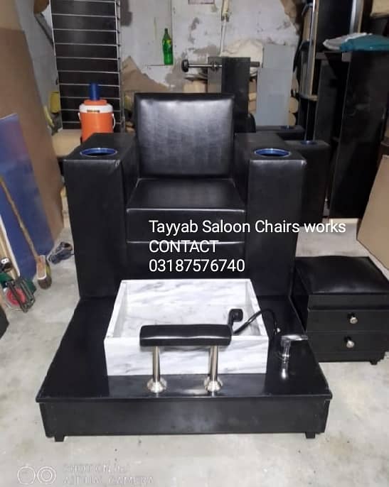 Saloon Chair/Parlour Chair/Facial Bed/Hair Wash Unit/Pedicure/salon 14