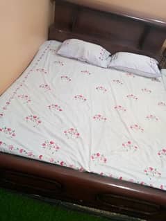 double bed with mattress