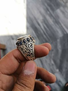 Orignal neelam stone ring(Male)