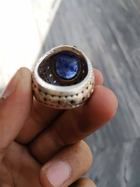 Orignal neelam stone ring(Male) 2