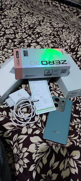 infinix zero 30 8+8 GB ram 256 GB rom 03150793163 5